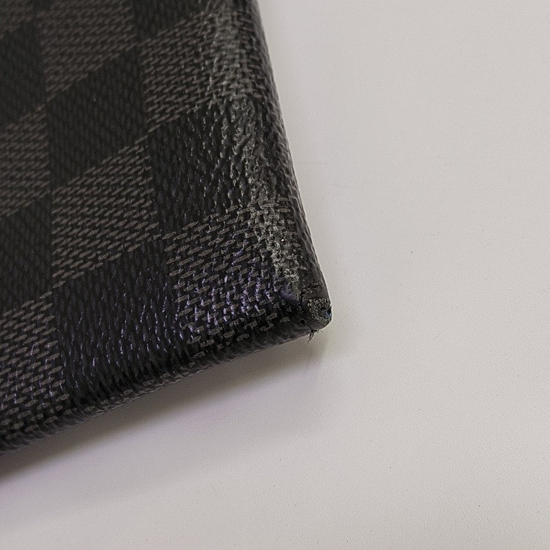 ALPHA Damier Graphite Coated Canvas Gray