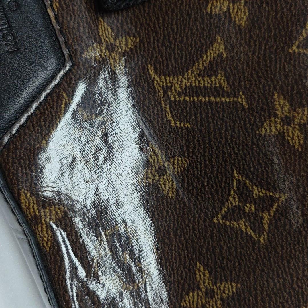 Monogram Coated Canvas Shoulder Bag PM Brown