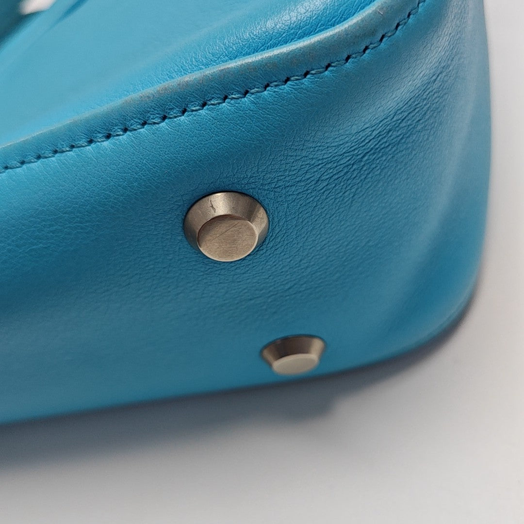 Triangle Calfskin Blue