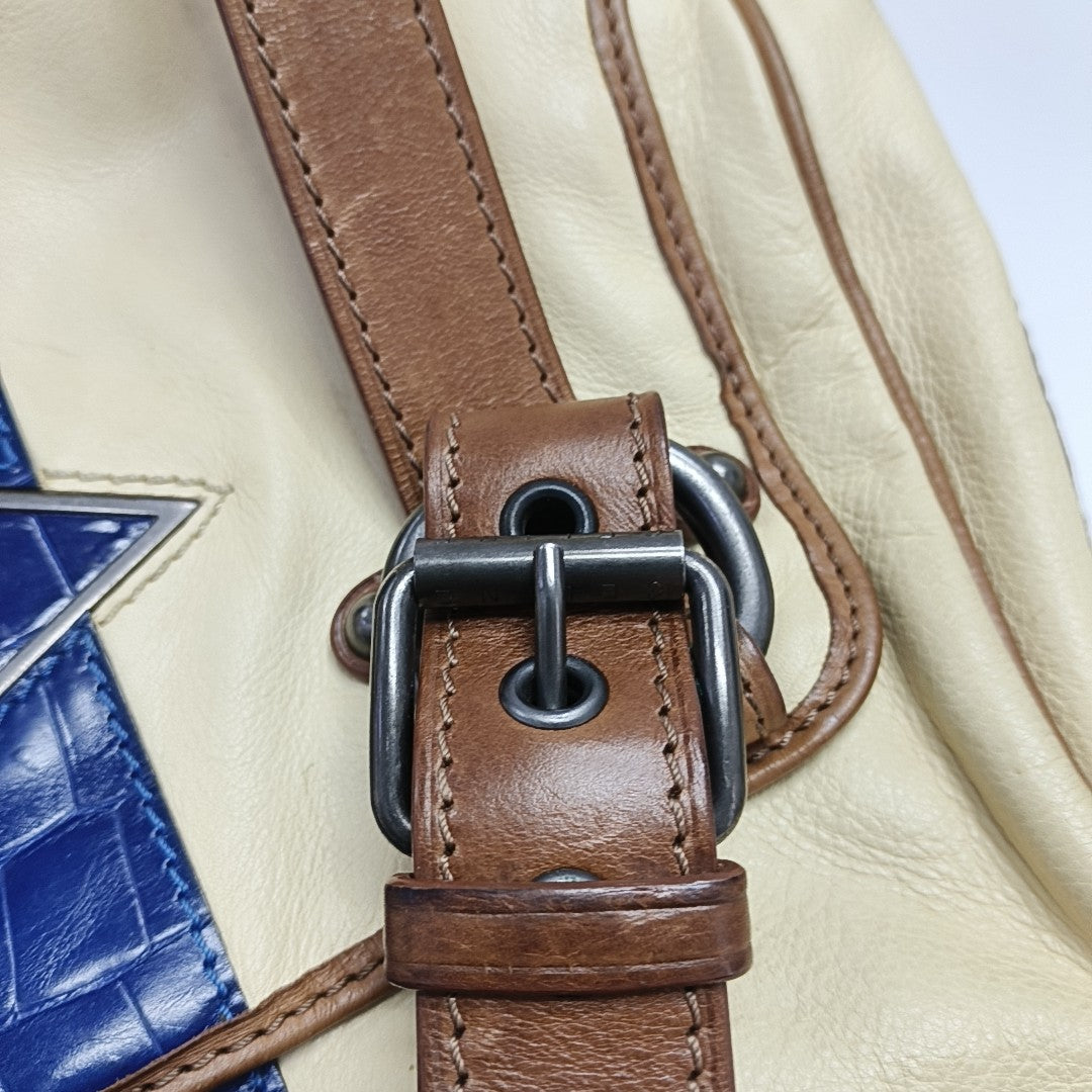 Calfskin Top Handle Bag Beige
