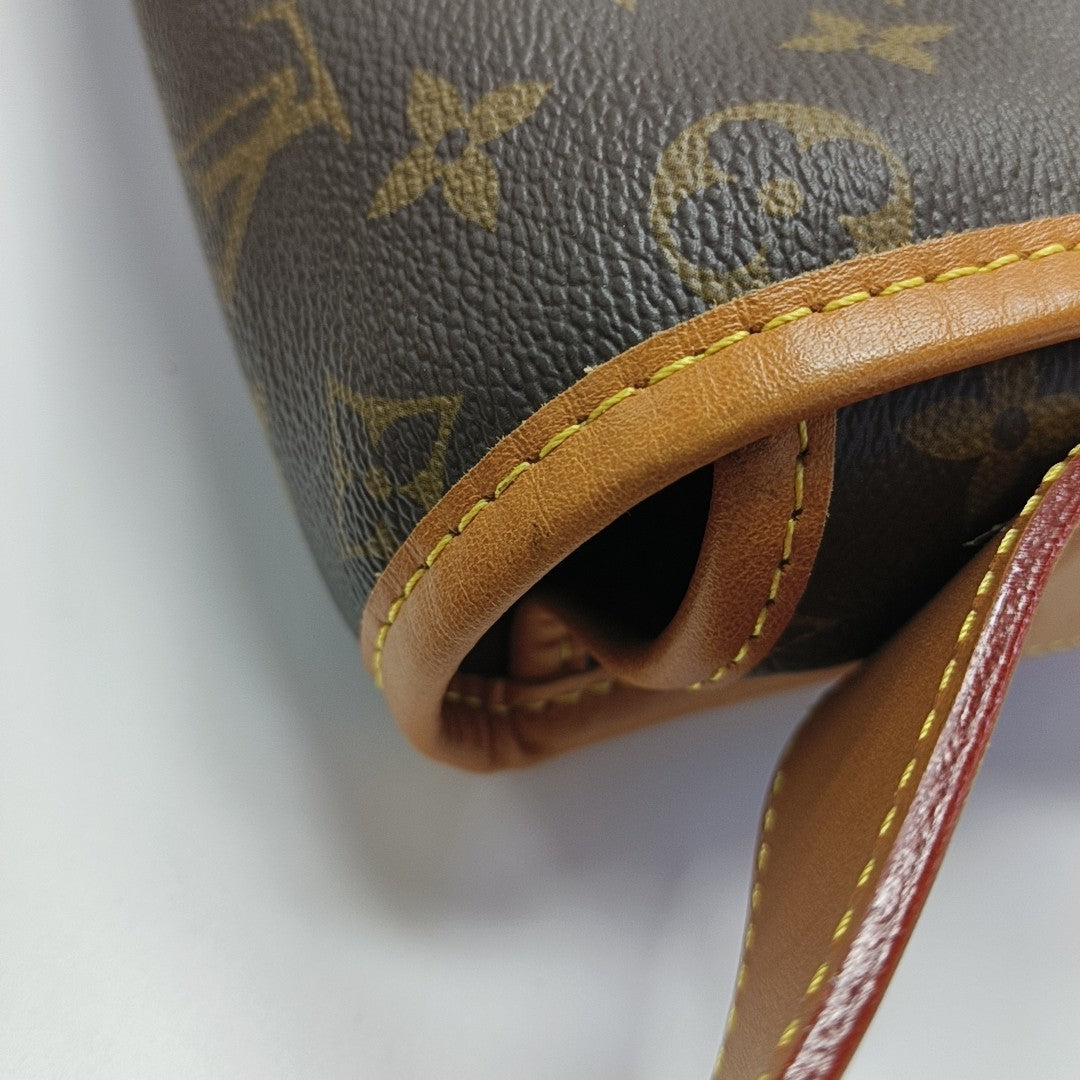 SATCHEL Monogram Coated Canvas Brown