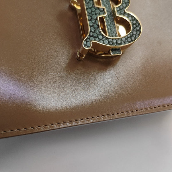 TB Small Calfskin Brown