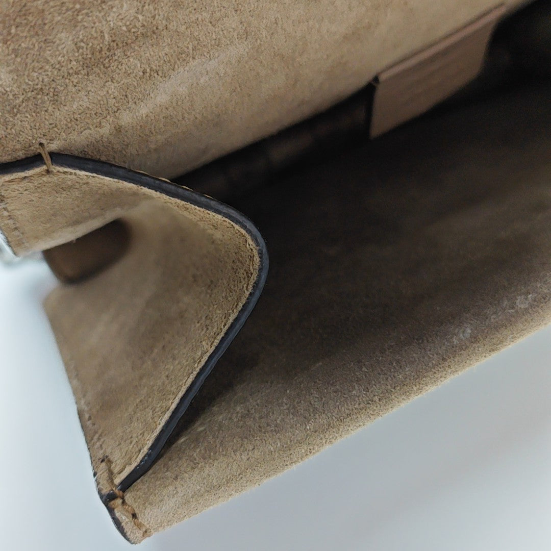 Dionysus Mini Monogram Coated Canvas Beige