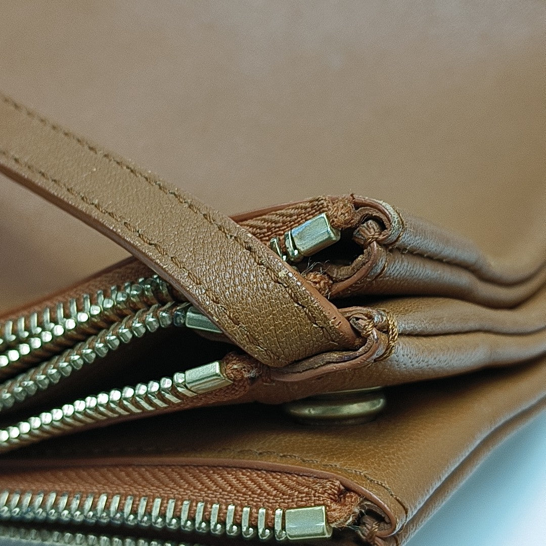 TRIO Small Calfskin Brown