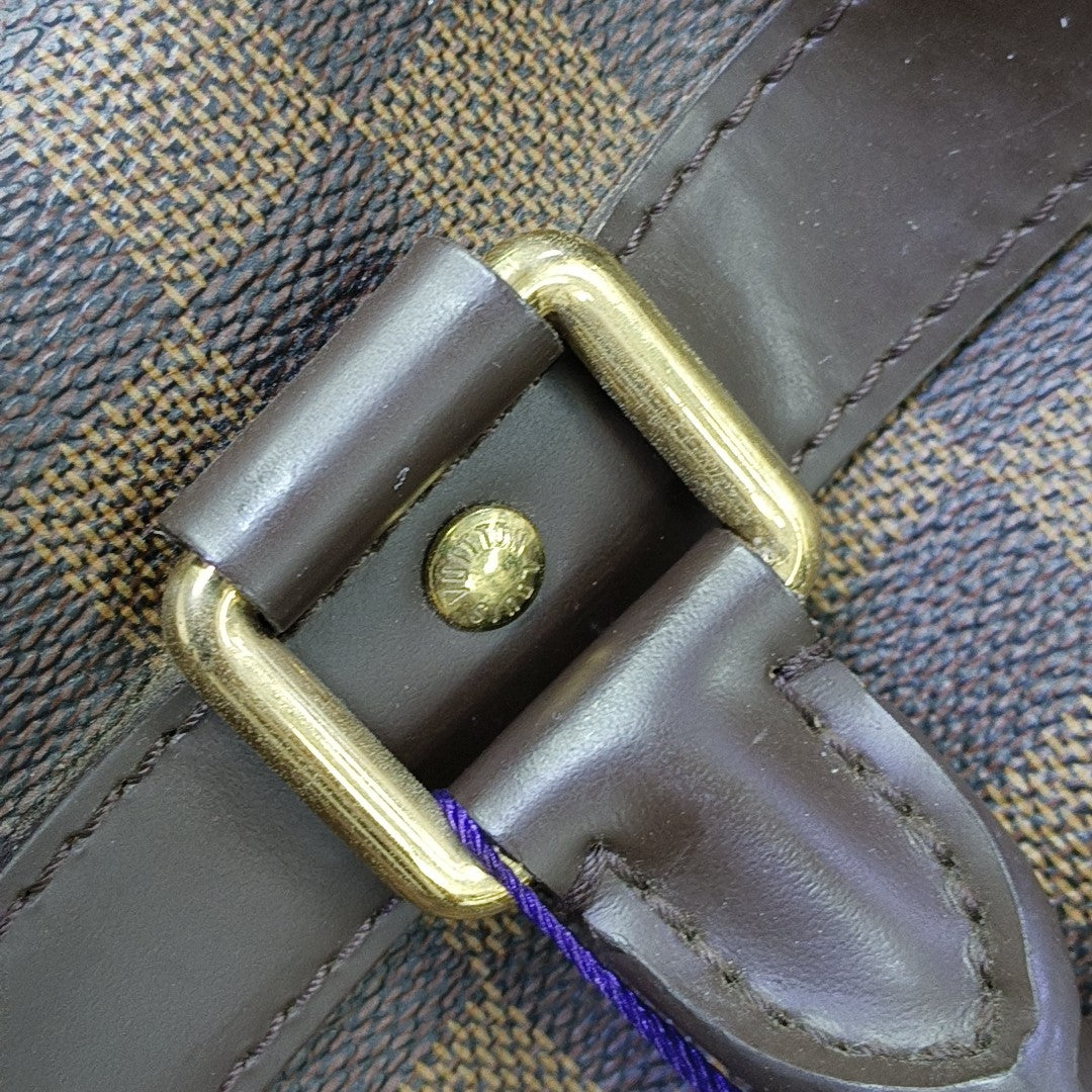EOLE Damier Ebene Coated Canvas Brown