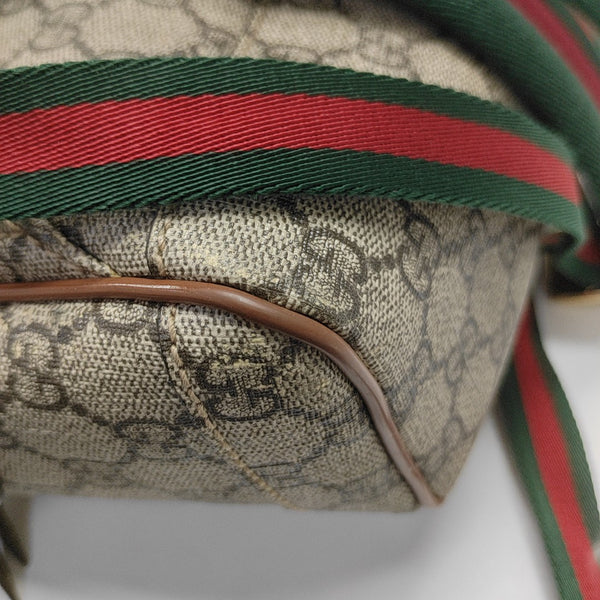 Monogram Coated Canvas Backpack Black