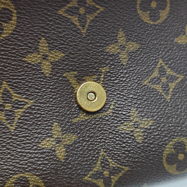TWIN GM Monogram Coated Canvas Brown