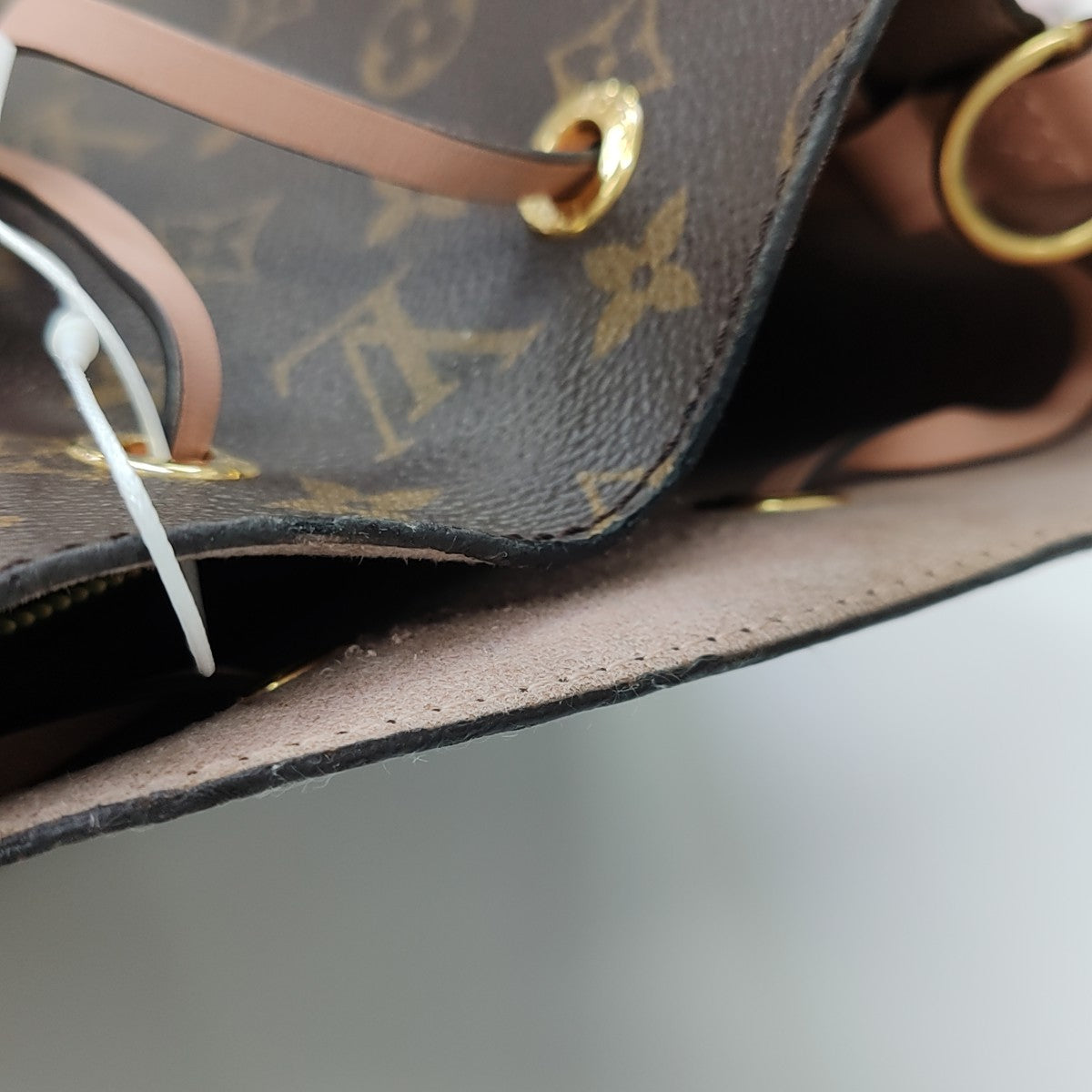 NÉONOÉ MM Monogram Coated Canvas Brown