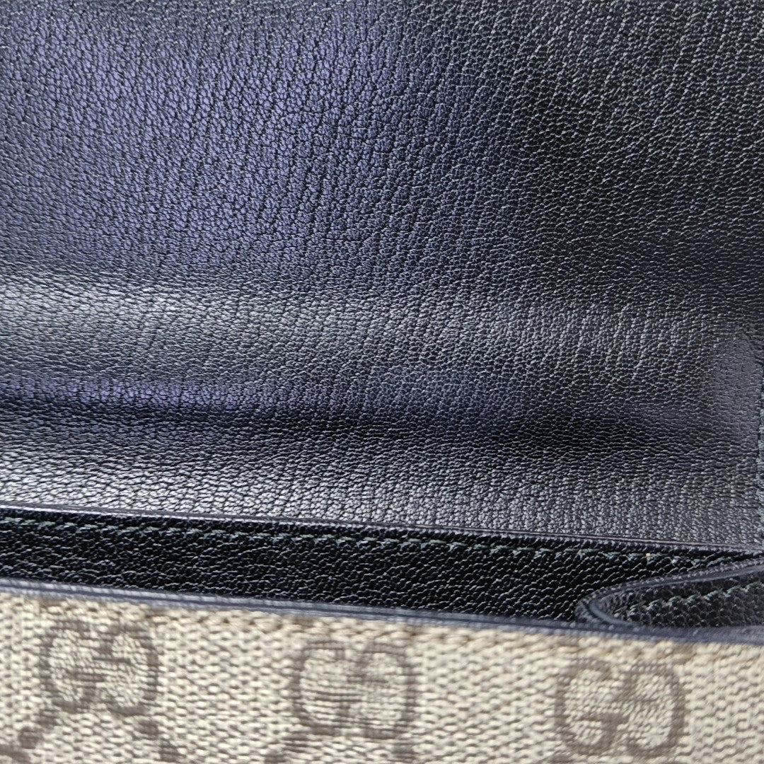 Monogram Coated Canvas Shoulder Bag Beige