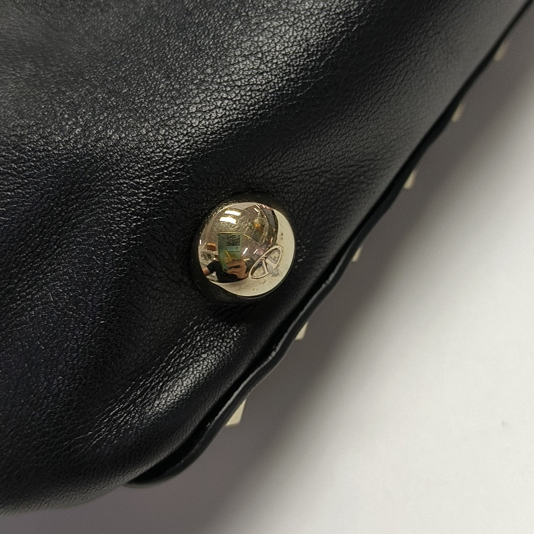 Calfskin Shoulder Bag Black