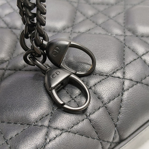 Lady Dior Mini Cannage Lambskin Black