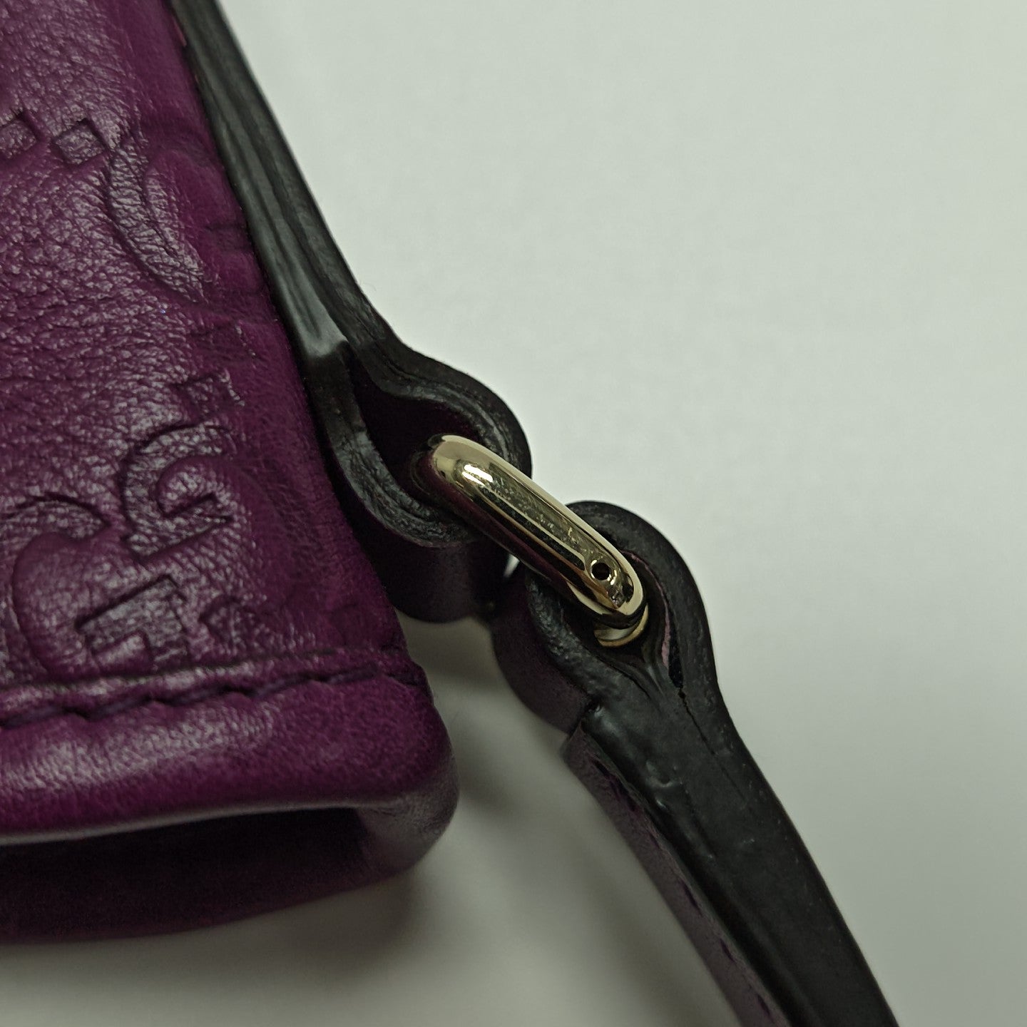 Britt Monogram Calfskin Purple