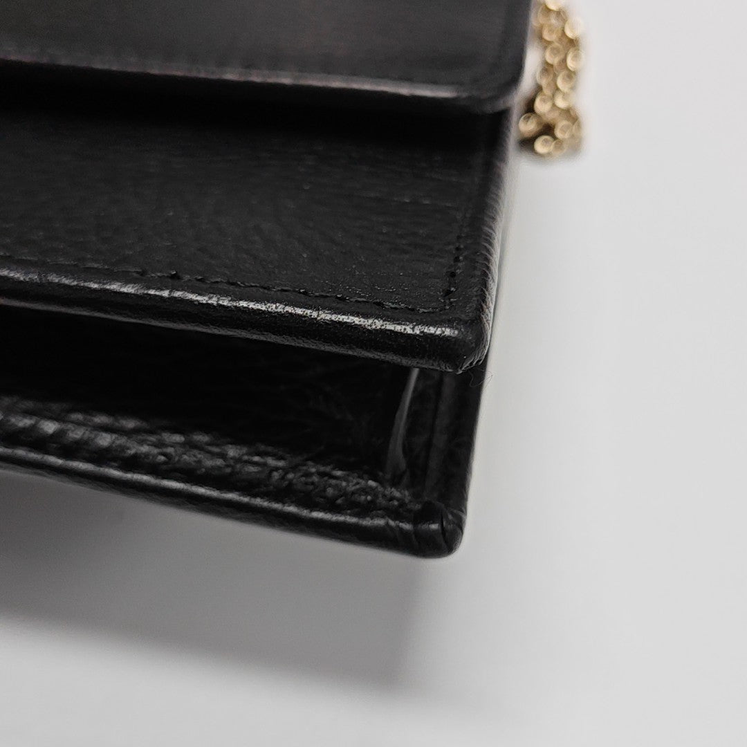 Interlocking G Small Calfskin Black