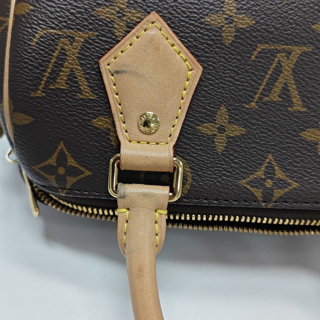 SPEEDY 20 Monogram Coated Canvas Brown