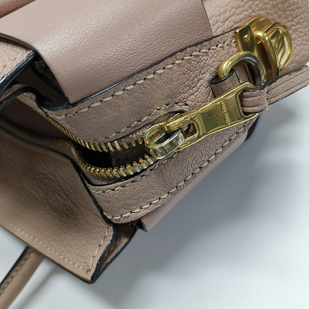 Calfskin Tote Bag Pink