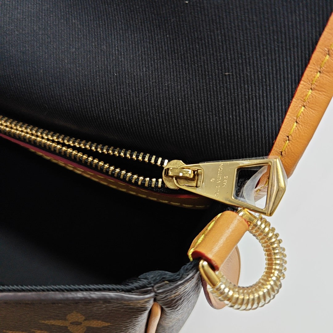 DIANE Monogram Coated Canvas Brown