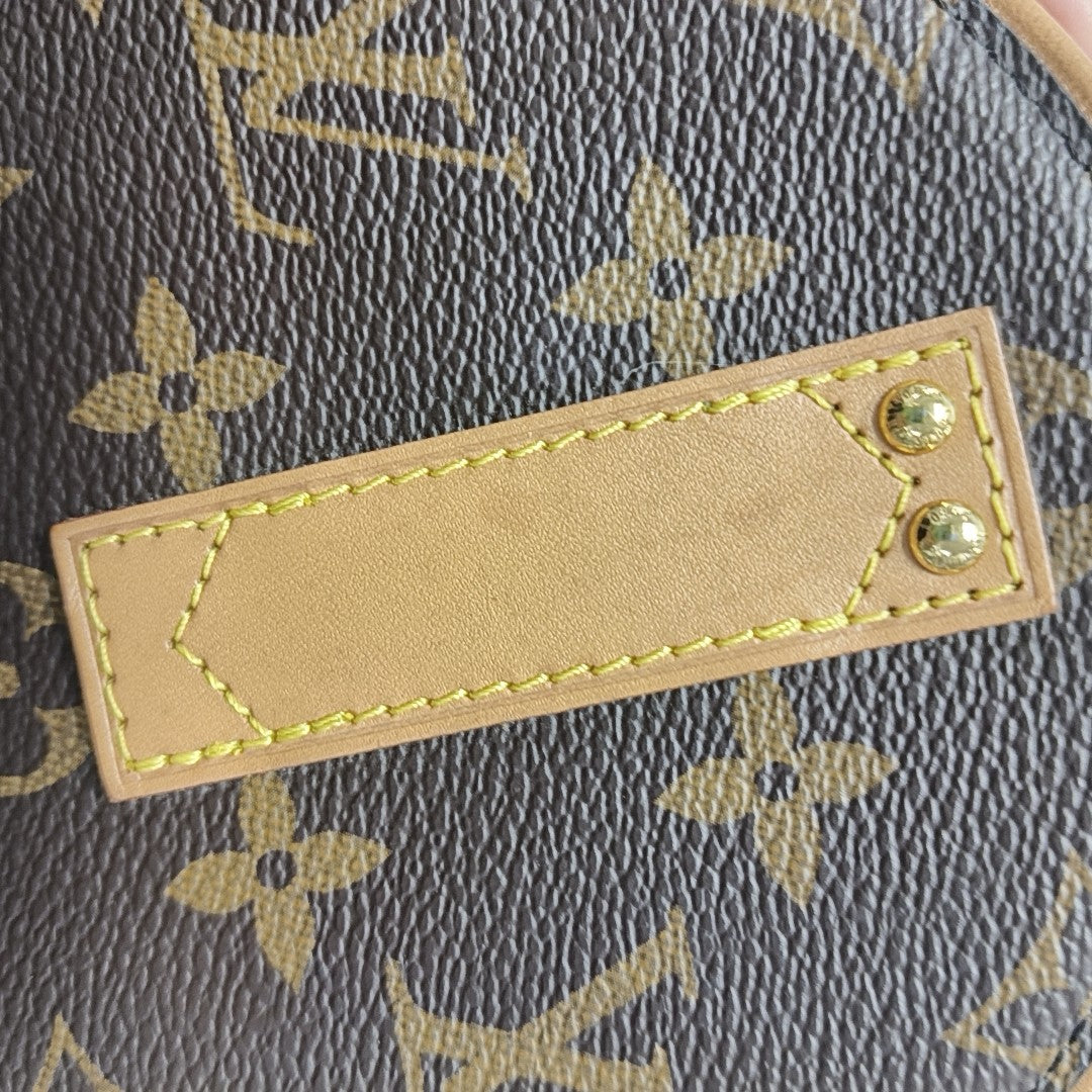 BOITE CHAPEAU Mini Monogram Coated Canvas Brown