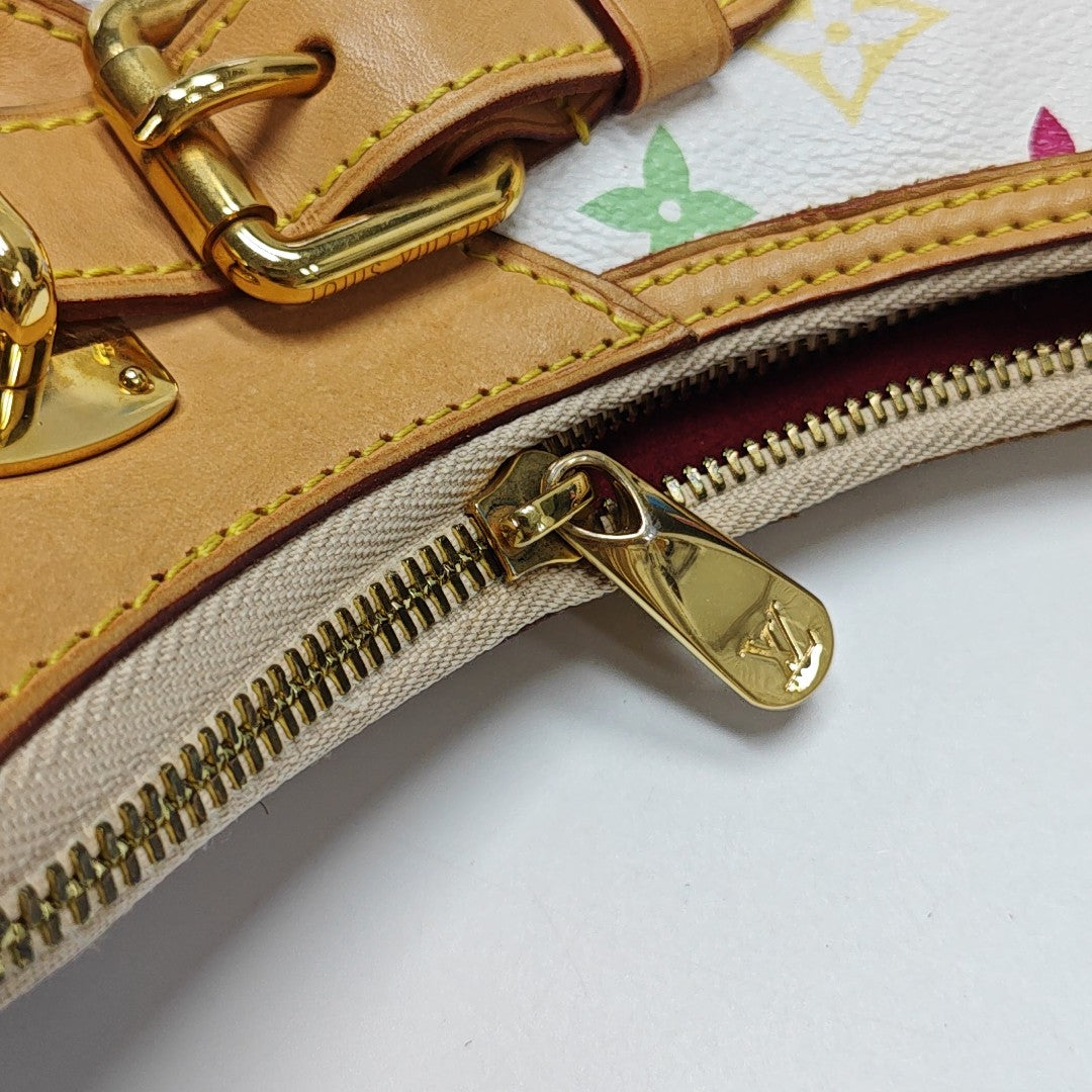 GRETA Monogram Coated Canvas White