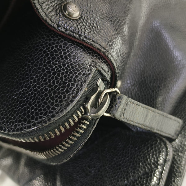 Quilted Calfskin Tote Bag Black