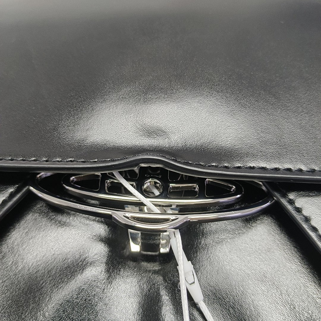 Calfskin Shoulder Bag Black