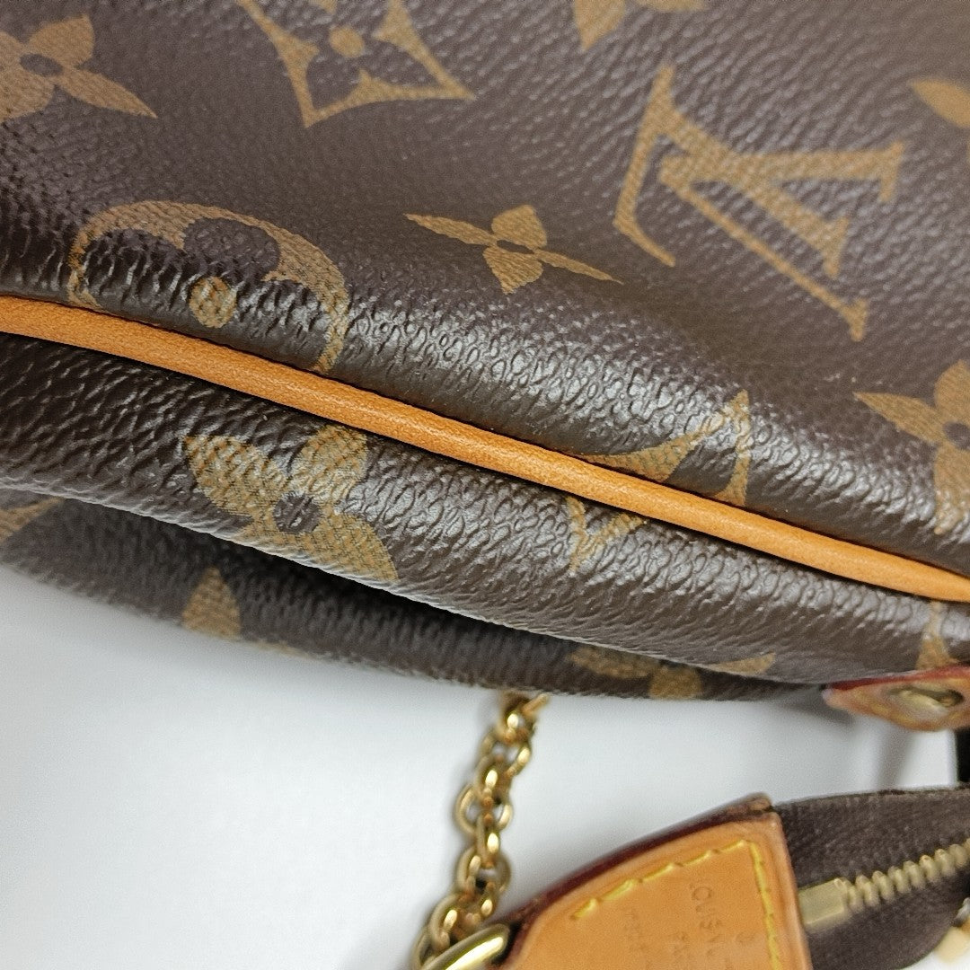 EVA Monogram Coated Canvas Brown