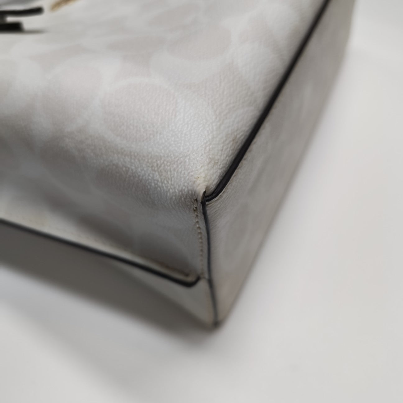 MOLLIE 25 Monogram Coated Canvas White