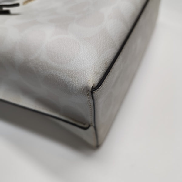 MOLLIE 25 Monogram Coated Canvas White
