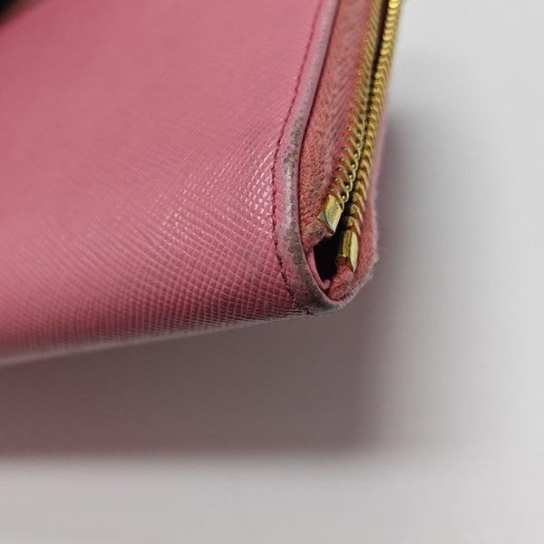 Saffiano Calfskin Wallet Pink