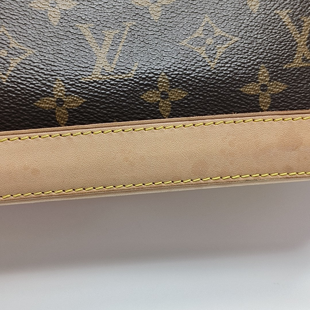 ALMA BB Monogram Coated Canvas Brown