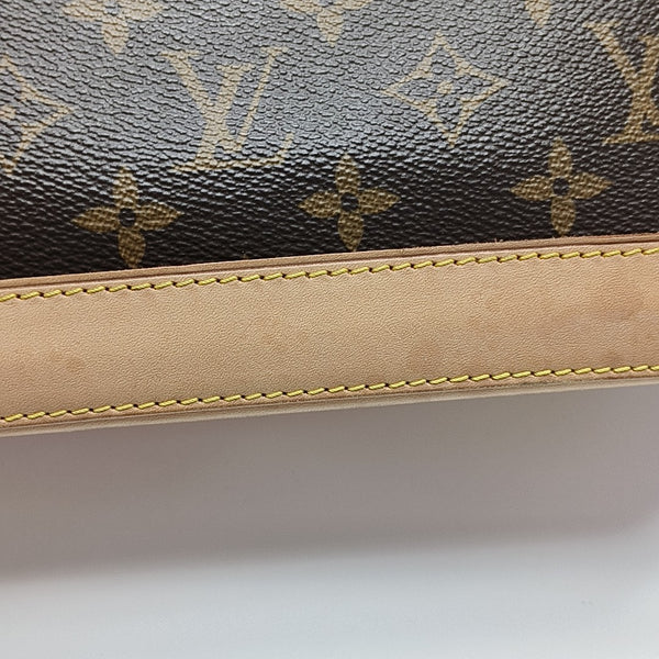 ALMA BB Monogram Coated Canvas Brown