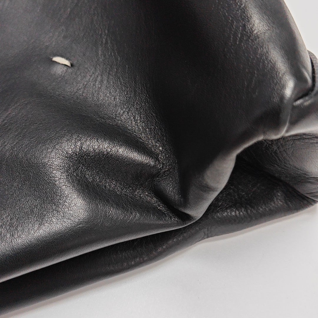 Calfskin Top Handle Bag Black