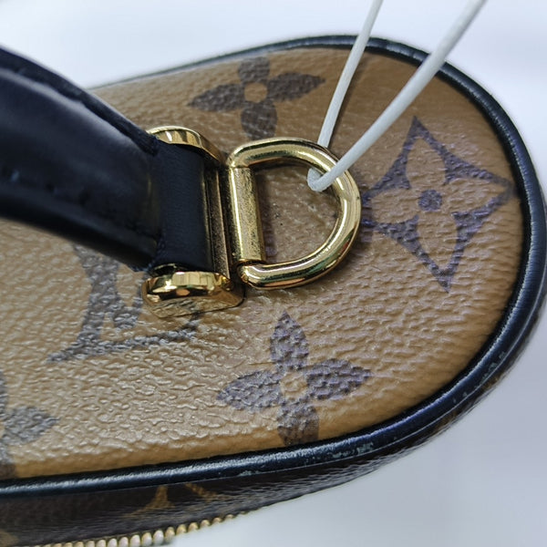 Vanity Chain Pouch Monogram Coated Canvas Brown