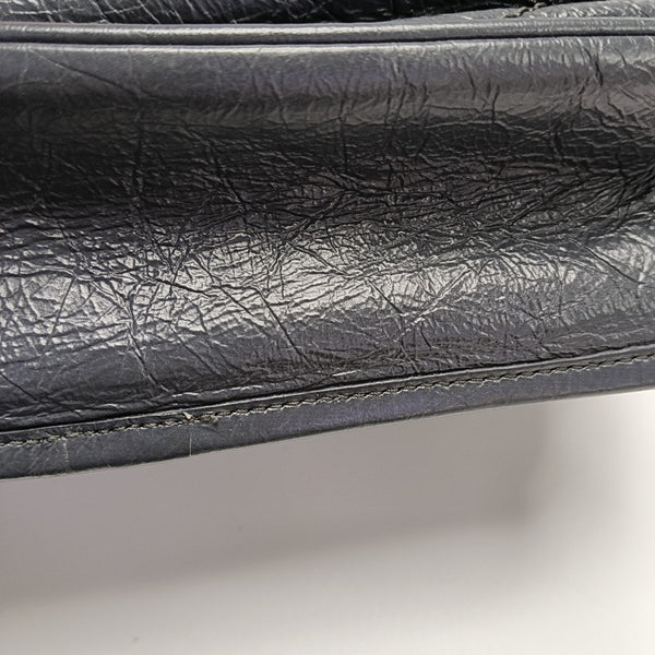 NIKI Small Chevron Calfskin Gray