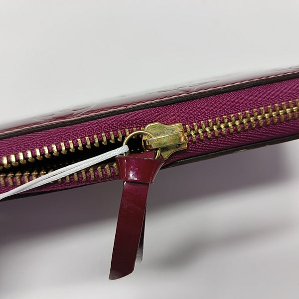 CLÉMENCE Monogram Patent Leather Purple Wallet