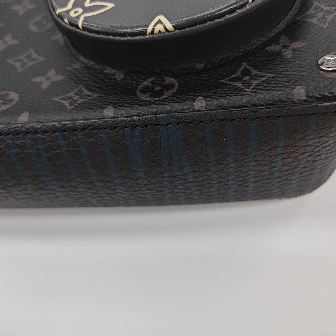 VOLGA Monogram Coated Canvas Gray