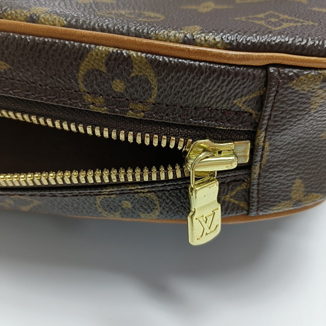 GANGE Monogram Coated Canvas Brown