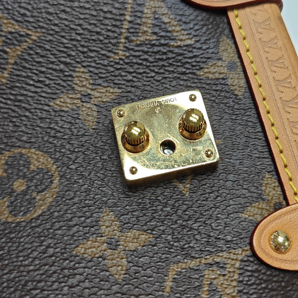 SIDE TRUNK MM Monogram Coated Canvas Brown