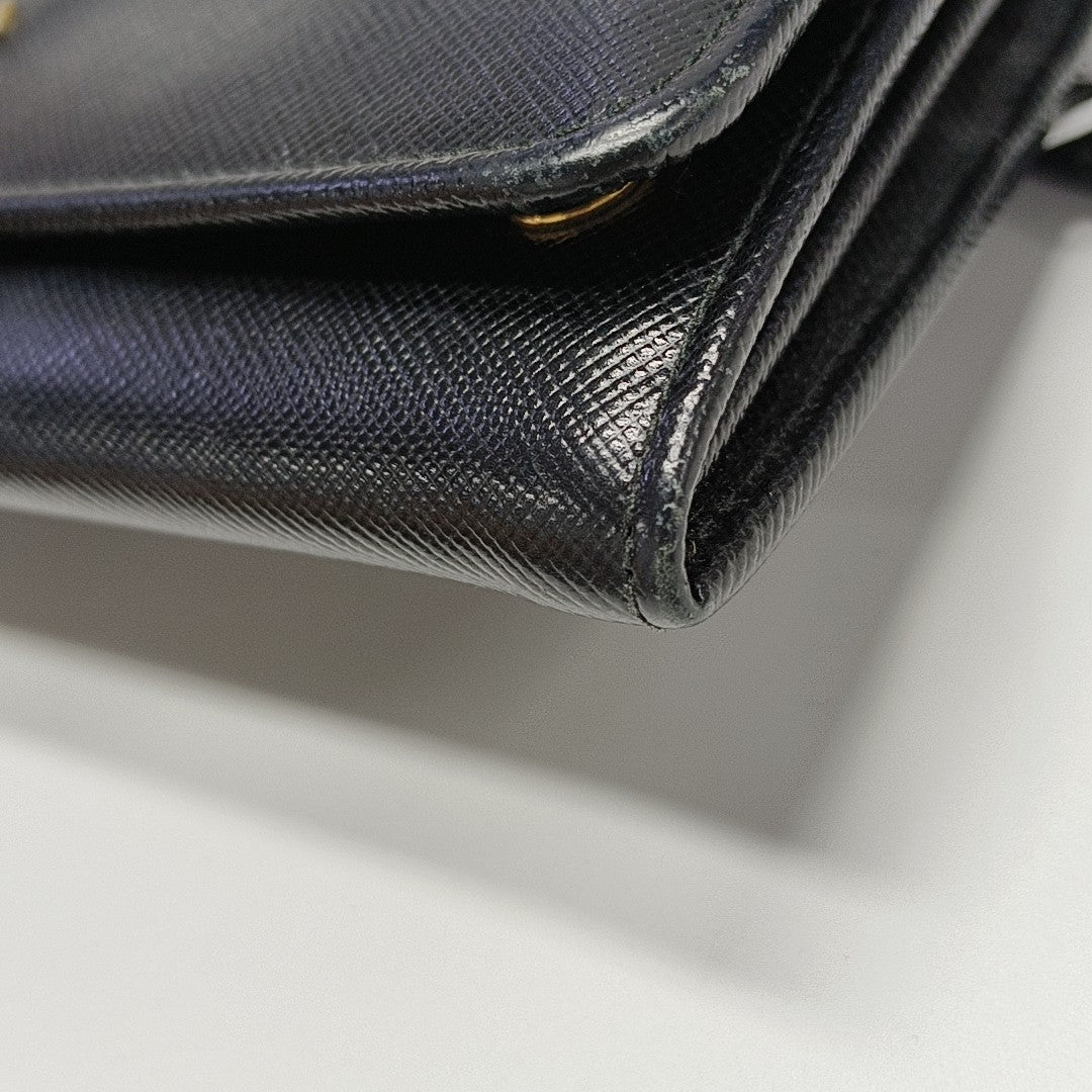 Saffiano Calfskin Wallet Black