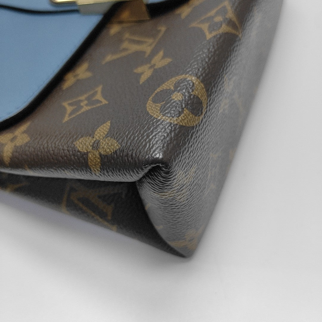 LOCKY BB Monogram Coated Canvas Blue