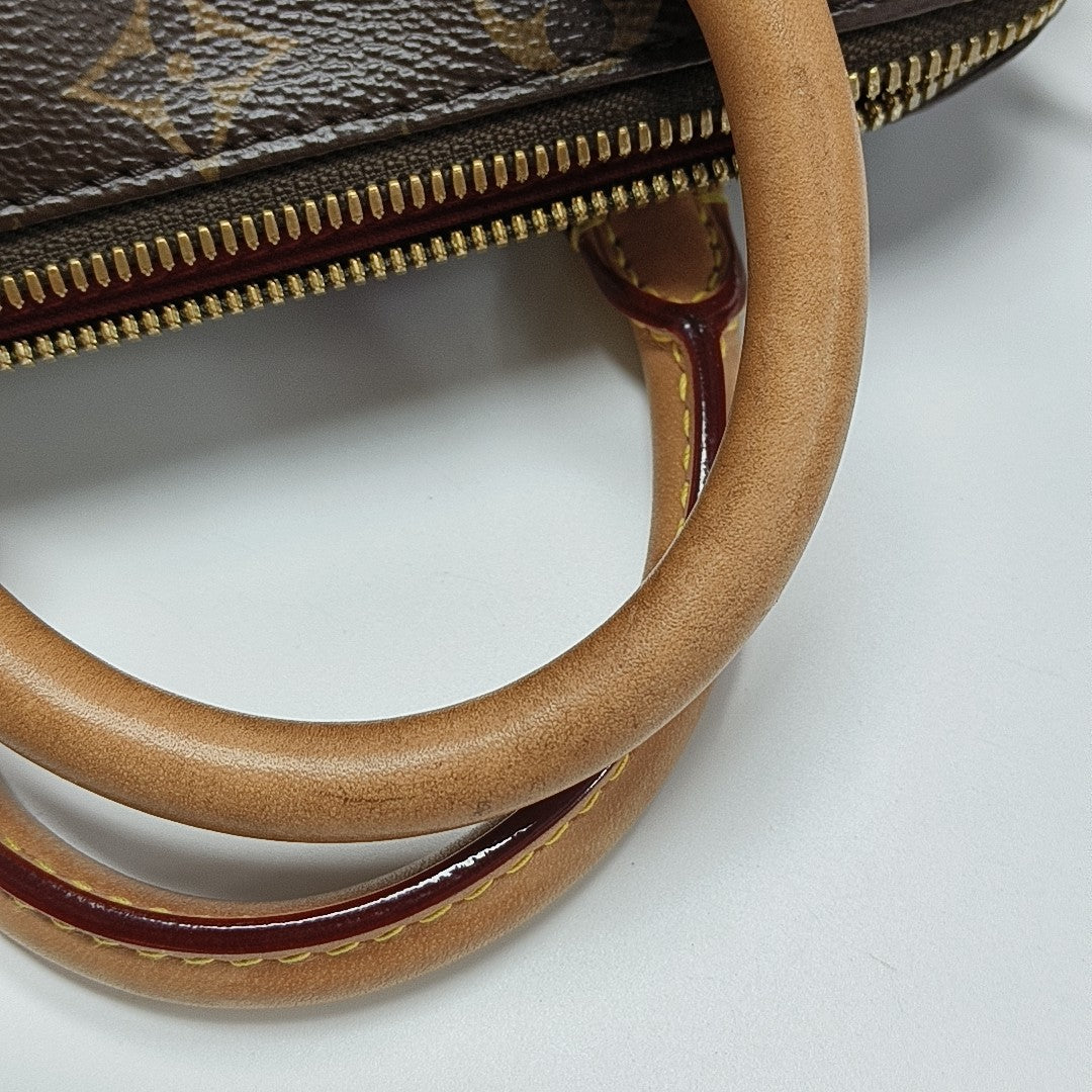 SPEEDY 20 Monogram Coated Canvas Brown