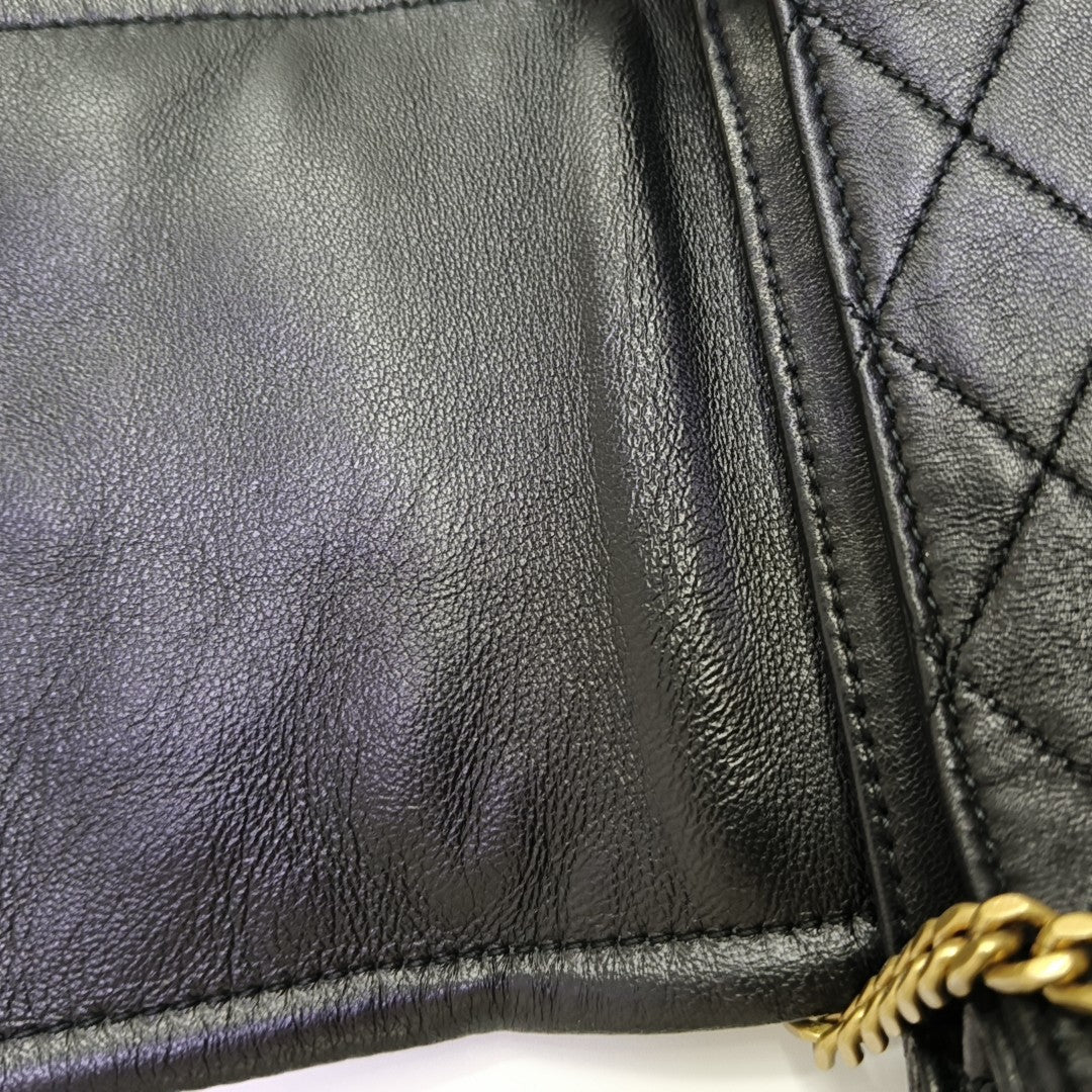 NOLITA Mini Quilted Lambskin Black