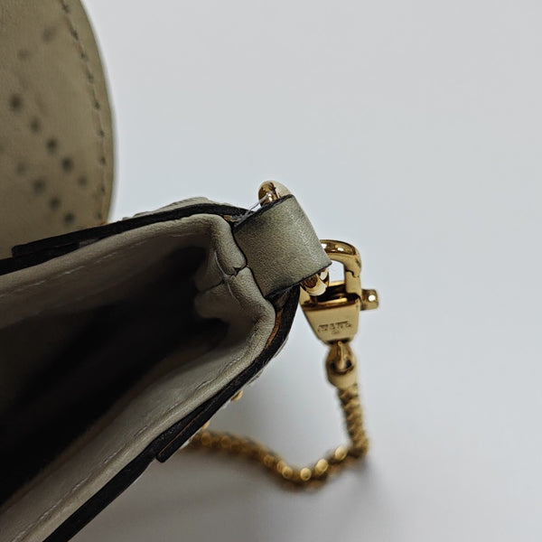 Snaffle Bit Calfskin White