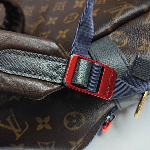 JOSH Monogram Coated Canvas Brown