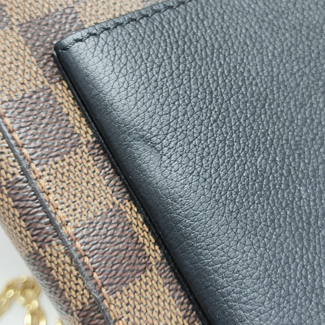 VAVIN PM Damier Ebene Coated Canvas Brown