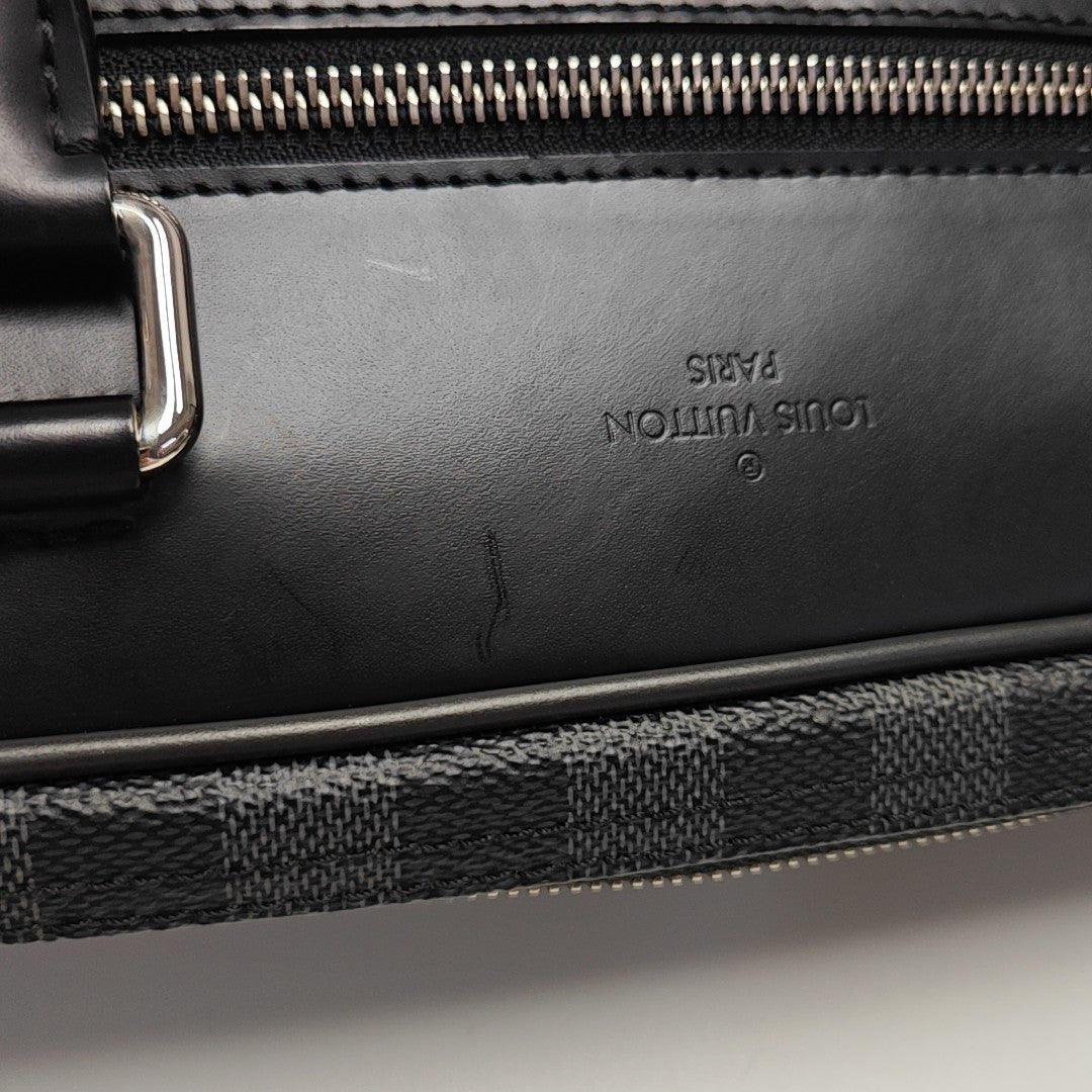 PORTE-DOCUMENTS GM Damier Graphite Coated Canvas Gray
