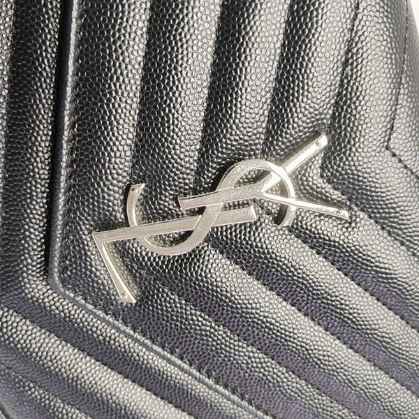 MONOGRAM Medium Chevron Calfskin Black