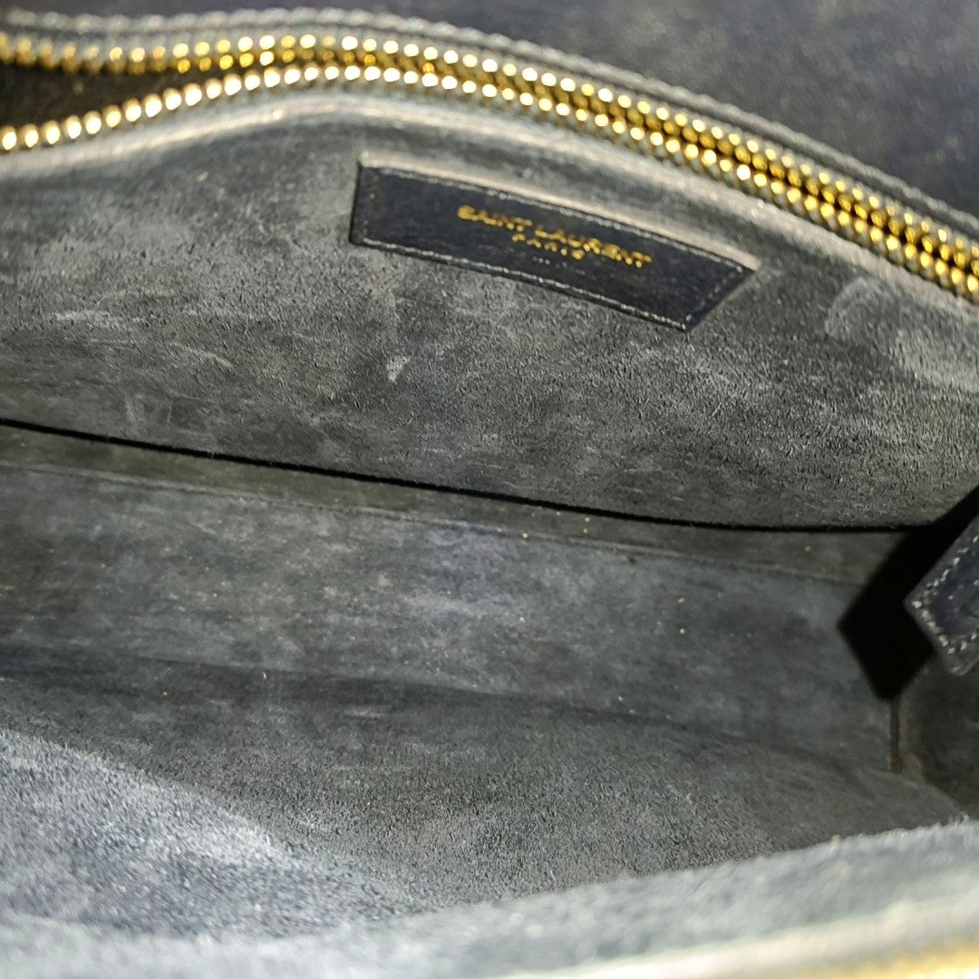 Authenticated pre-owned  SAC DE JOUR Small Calfskin Blue - Shoulder Bag at Looply