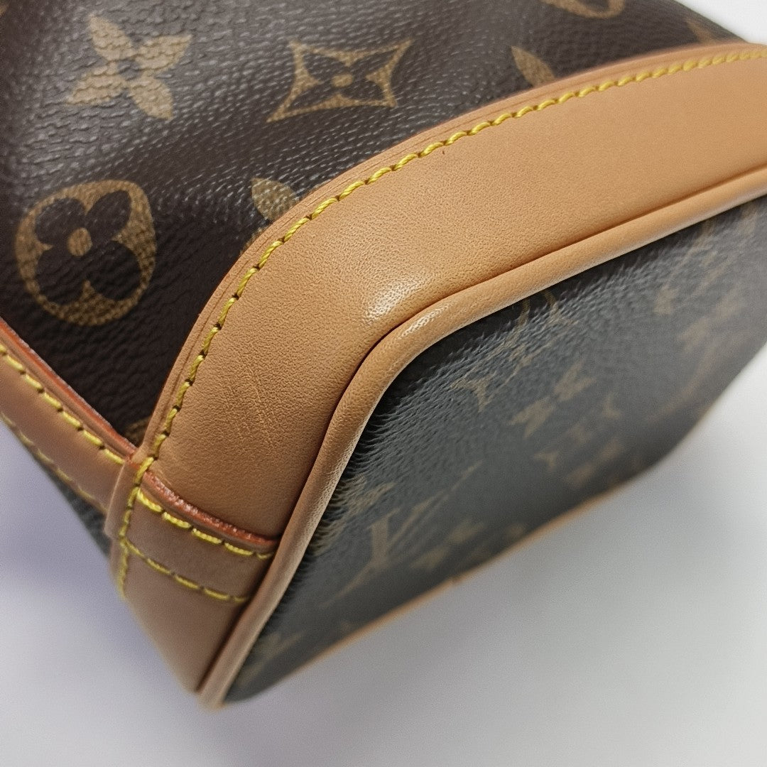 NOÉ Nano Monogram Coated Canvas Brown