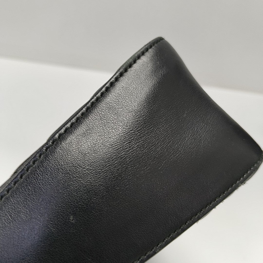 GG Marmont Mini Quilted Calfskin Black