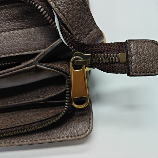 Ophidia Medium Monogram Coated Canvas Beige